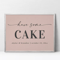 Einfache Rosa haben ein paar Kuchenschilder