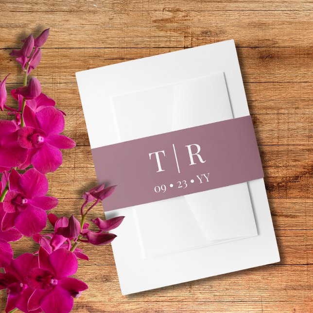 Einfache, rosa Hochzeit Einladungsbanderole (Von Creator hochgeladen)