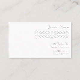 Einfache rosa Kuchen-Visitenkarten Visitenkarte