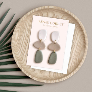 Einfache rosa Ohrensichtkarte