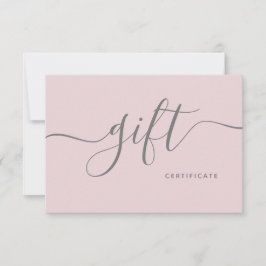 Einfache Rosa Schönheitssalon Moderne Geschenkkart
