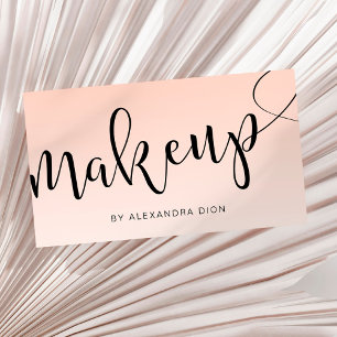 Einfache Rosa-Schriftzeichen-Kalligrafie Visitenkarte