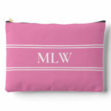 Einfache rosa und weiße Monogramm-Vorlage