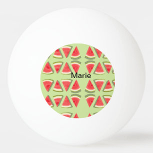 Einfache rosa Wassermelone Name minimal benutzerde Tischtennisball