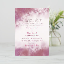 Einfache Rose Gold Custom Wedding Marmor Aquarell Einladung