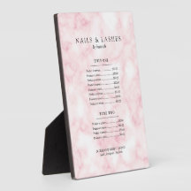 Einfache Rose Gold Marmor Preis Menü