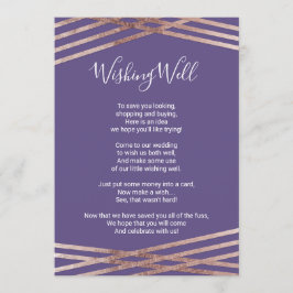 Einfache Rose Gold Violett Gute Wünsche Einladung