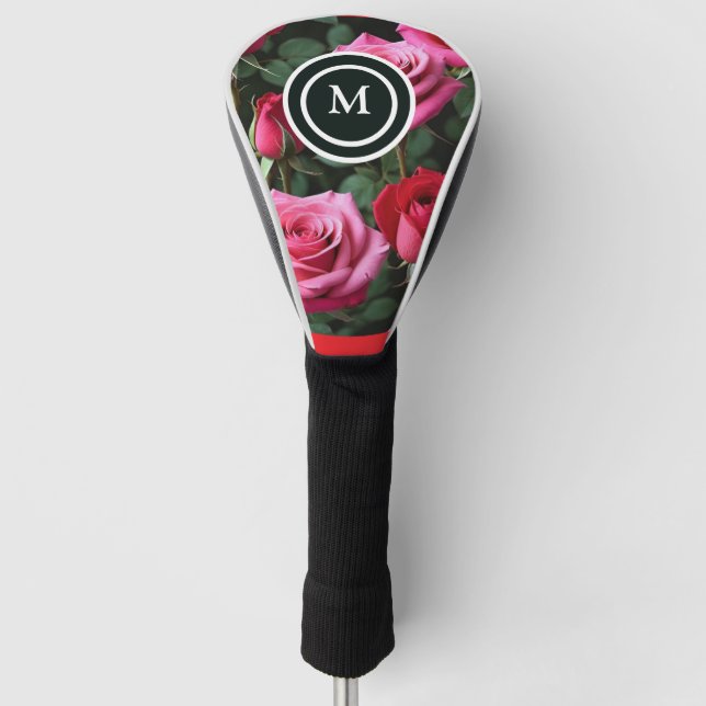 Einfache Rose Golf Head Cover - Custom Flo Headcover (Vorderseite)