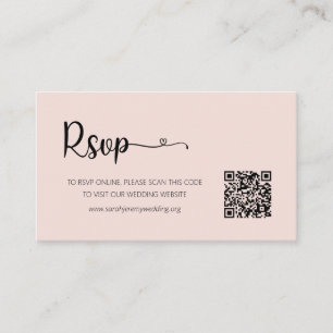 Einfache Rose-Hochzeitskarte für RSVP-Websites Begleitkarte