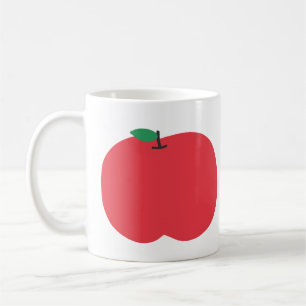 Einfache rote Apfelfrucht-Geschenke Kaffeetasse