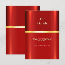 Einfache rote Detailkarte Begleitkarte