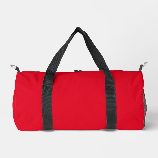 Einfache rote kleine Duffeltasche mit Duffel-Druck Duffle Bag (Vorderseite)