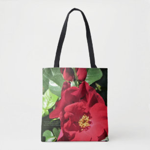 Einfache Rote Rosen Tasche
