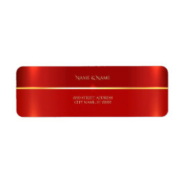 Einfache rote Rücksendeadresse