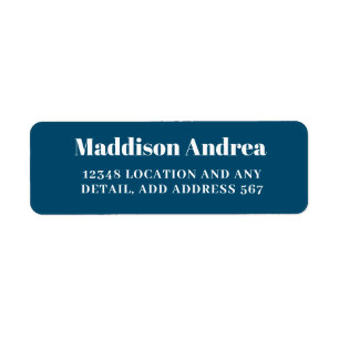 Einfache Rücksendeadresse der Marine