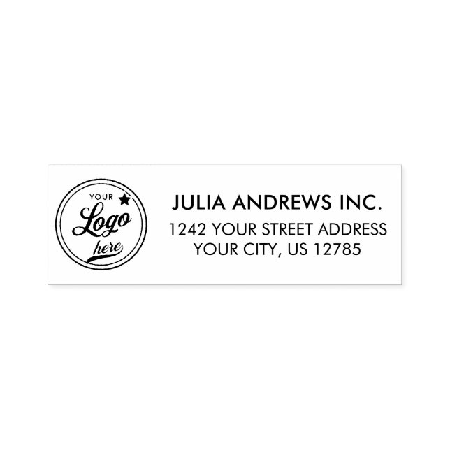 Einfache Rücksendeadresse für Berufliche Logos Permastempel (Design)