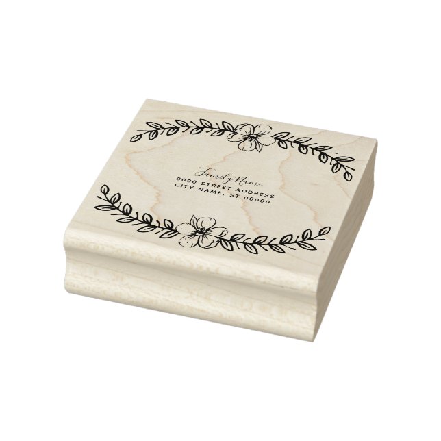 Einfache Rücksendeadresse Gummi Briefmarke Gummistempel (Stempel)