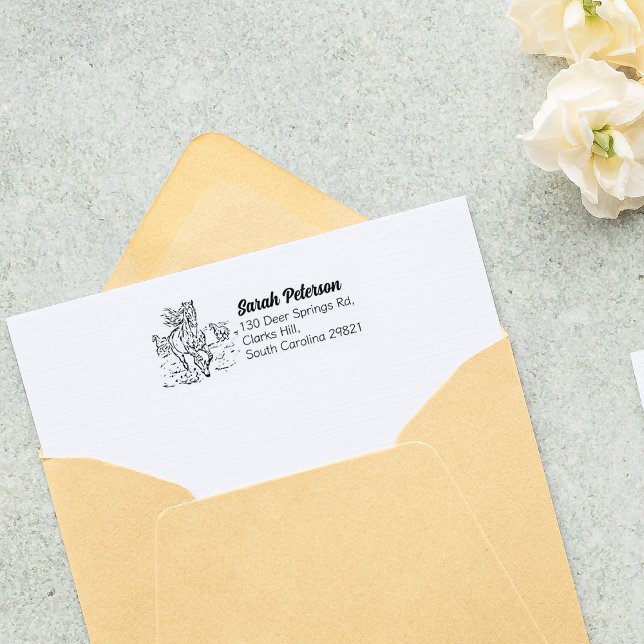 Einfache Rücksendeadresse Gummistempel (Von Creator hochgeladen)