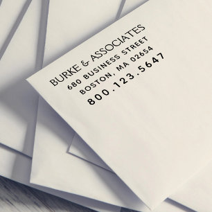 Einfache Rücksendeadresse Permastempel