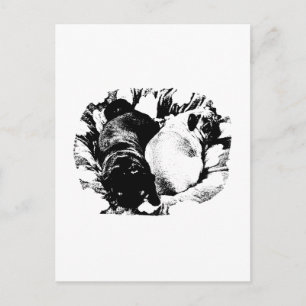 Einfache ruhige, sanfte Linien Postkarte