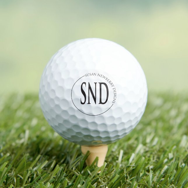 Einfache runde Geschäftslosgogeschäft Golfball (Von Creator hochgeladen)