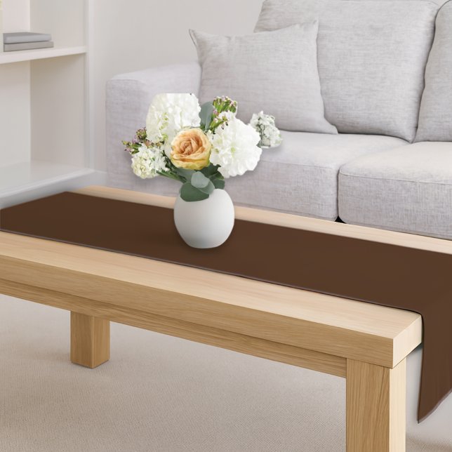 Einfache rustikal-braune Herbstmasse Erntedank Kurzer Tischläufer (Von Creator hochgeladen)