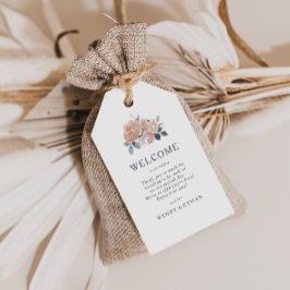 Einfache rustikale Blumenzwiebelmarken Geschenkanhänger