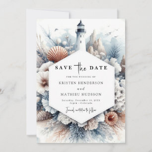 Einfache Rustikale Elegance Hochzeit im Leuchtturm Save The Date