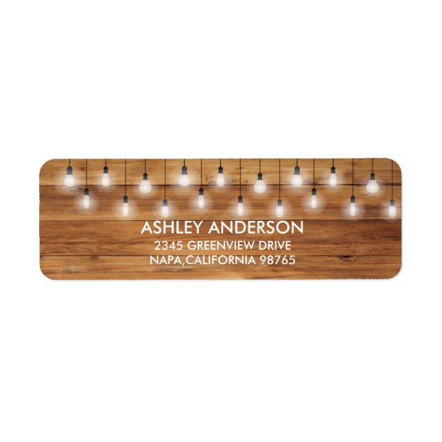 Einfache rustikale Hochzeitshöhe (Vorne)