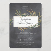 Einfache rustikale Hochzeitskhalle & Wasserfarbenk