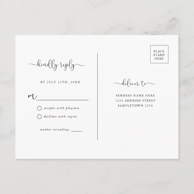 Einfache Rustikale Kraft Brown UAWG Postkarte (Rückseite)