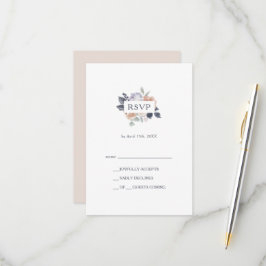 Einfache Rustikale RSVP-Karte RSVP Karte