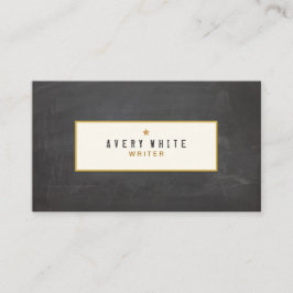 Einfache rustikale Vintage Tafel Groupon Visitenkarte