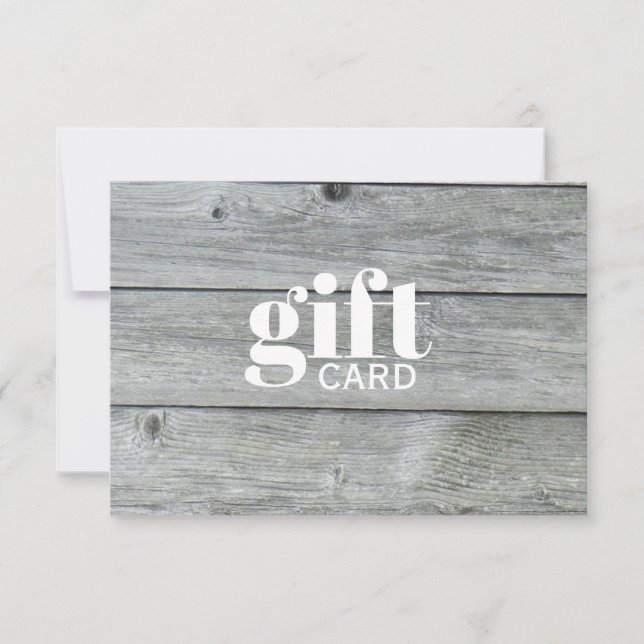 Einfache rustikale, weiße Schönheit, Geschenkgutsc (Vorderseite)