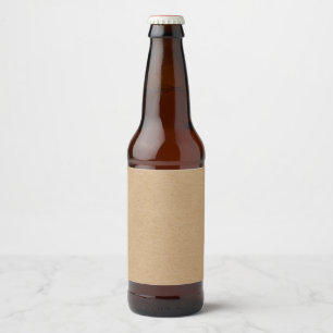Einfache rustische Kraft Stilvoll Boho Bierflaschenetikett