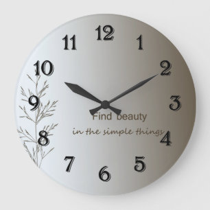 Einfache Sachen Große Wanduhr