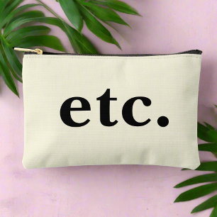 Einfache Sauberkeit Beige & Schwarz etc. Skript Zubehörtasche