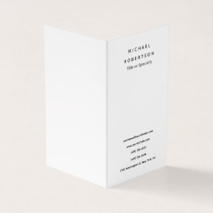 Einfache Sauberkeit Elegant Modernes Minimalistisc Visitenkarten