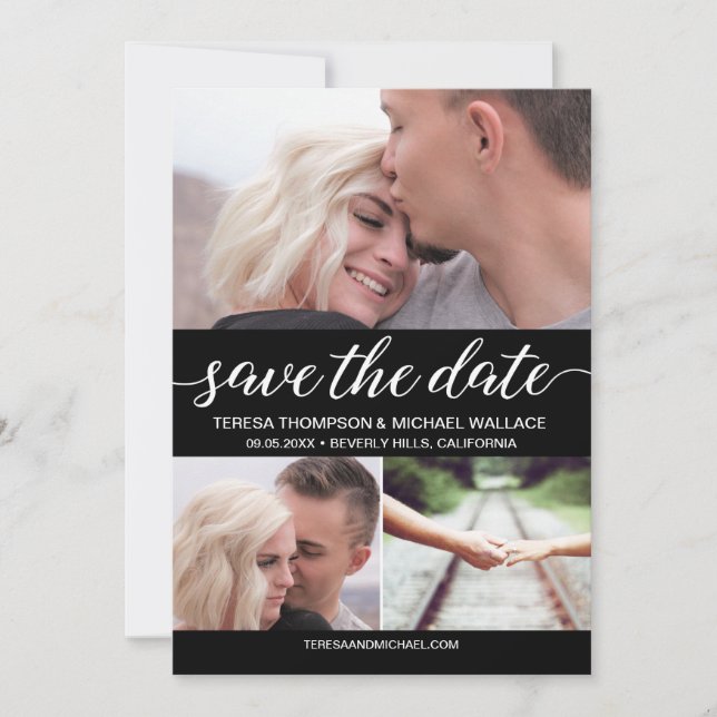 Einfache Save the Date-Fotos für benutzerdefiniert Date (Vorderseite)