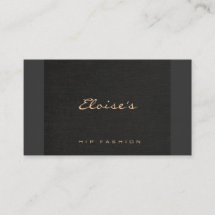 Einfache schicke Mode Designer Minimalistisch Blac Visitenkarte