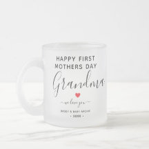 Einfache & schicke Oma Foto Collage Tasse mit Herz