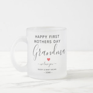 Einfache & schicke Oma Foto Collage Tasse mit Herz