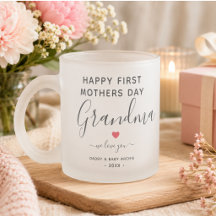 Einfache & schicke Oma Foto Collage Tasse mit Herz