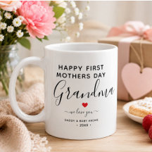 Einfache & schicke Oma Foto Collage Tasse mit Herz