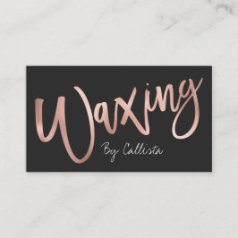 Einfache schicke Rose Gold Moderne Typografie Visitenkarte