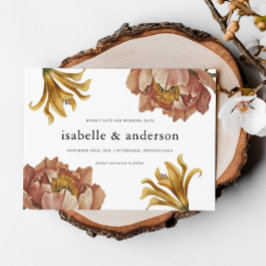 Einfache, schicke Rustikale Foto Hochzeit Save The Date