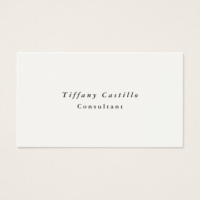 Einfache Schlicht Elegante Minimalistisch Moderne  (Vorderseite)