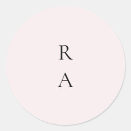 Einfache Schlichte Blütenfarbe Solid Background Mo Runder Aufkleber