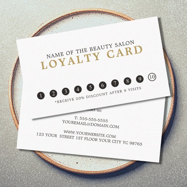 Einfache Schlichte Elegante Treuekarte (Von Creator hochgeladen)