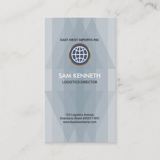 Einfache schlichte elegante zweischneidige visitenkarte (Vorderseite)